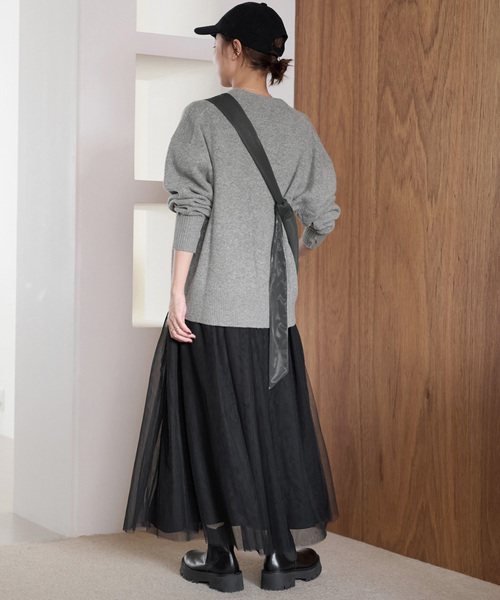 JOURNAL STANDARD relume（ジャーナルスタンダード　レリューム）の「《追加》ハミルトンウールクループルオーバー（ニット/セーター・レディース・グレー/ベージュ/ネイビー・FREE）」の8枚目の写真