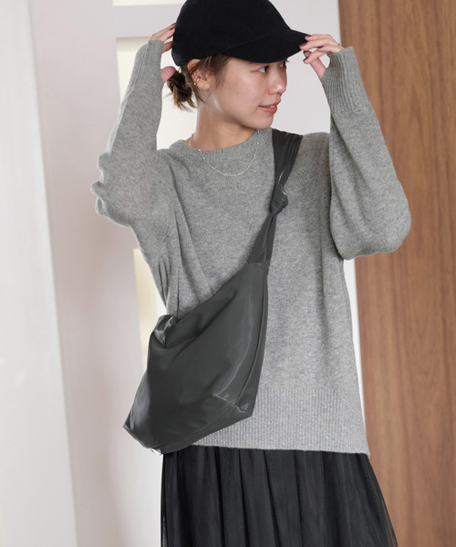 JOURNAL STANDARD relume（ジャーナルスタンダード　レリューム）の「《追加》ハミルトンウールクループルオーバー（ニット/セーター・レディース・グレー/ベージュ/ネイビー・FREE）」の9枚目の写真