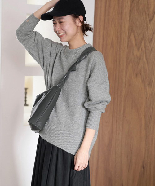 JOURNAL STANDARD relume（ジャーナルスタンダード　レリューム）の「《追加》ハミルトンウールクループルオーバー（ニット/セーター・レディース・グレー/ベージュ/ネイビー・FREE）」の11枚目の写真