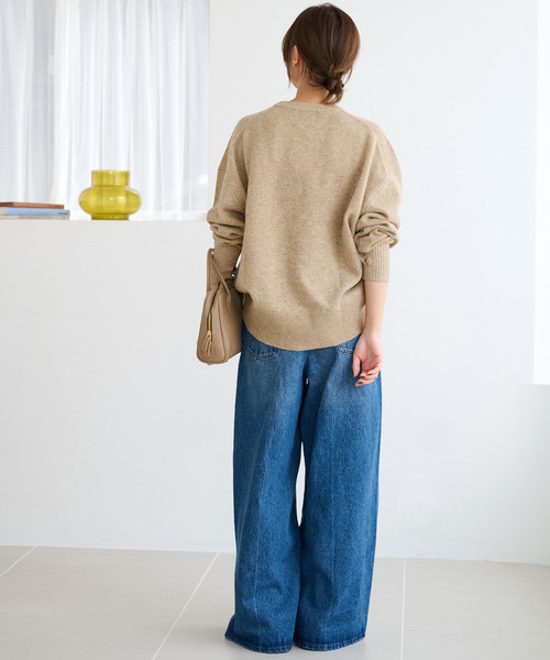 JOURNAL STANDARD relume（ジャーナルスタンダード　レリューム）の「《追加》ハミルトンウールクループルオーバー（ニット/セーター・レディース・グレー/ベージュ/ネイビー・FREE）」の18枚目の写真