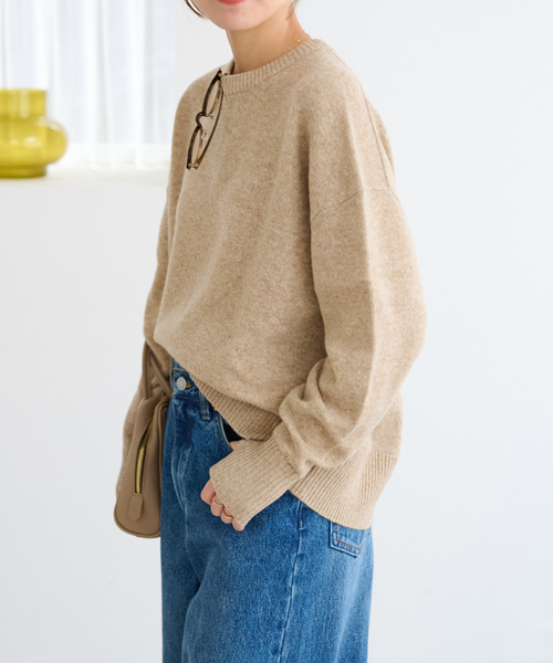 JOURNAL STANDARD relume（ジャーナルスタンダード　レリューム）の「《追加》ハミルトンウールクループルオーバー（ニット/セーター・レディース・グレー/ベージュ/ネイビー・FREE）」の22枚目の写真