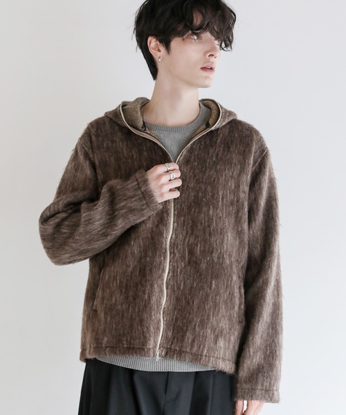 ASTRONOMY（アストロノミー）の「Buyer's Select/ダブルジップシャギーパーカー（パーカー・メンズ・グレー/ブラウン・L/M/XL）」の18枚目の写真
