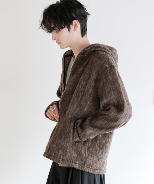 ASTRONOMY（アストロノミー）の「Buyer's Select/ダブルジップシャギーパーカー（パーカー・メンズ・グレー/ブラウン・L/M/XL）」の16枚目の写真
