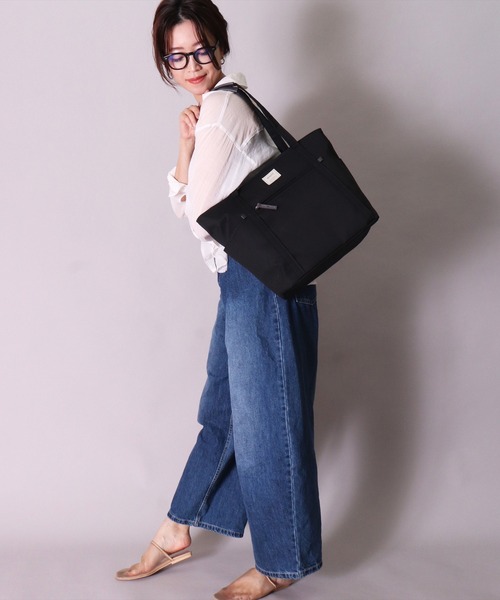 anello(アネロ)の「(LF)【anello】6ポケット motte トートバッグ(トートバッグ・レディース・ブルーグレー/スモークピンク/グレー/ブラック・ONE SIZE)」の9枚目の写真