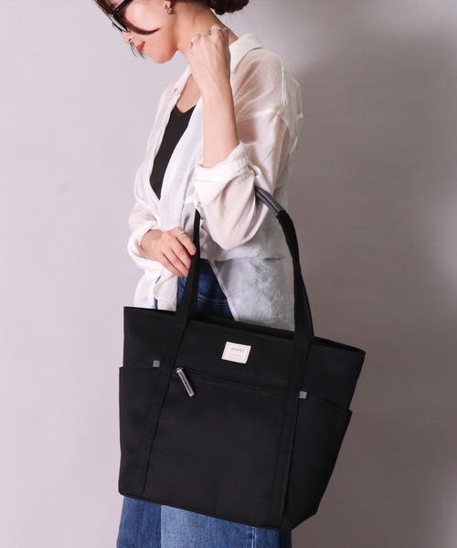anello(アネロ)の「(LF)【anello】6ポケット motte トートバッグ(トートバッグ・レディース・ブルーグレー/スモークピンク/グレー/ブラック・ONE SIZE)」の10枚目の写真