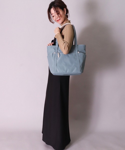 anello(アネロ)の「(LF)【anello】6ポケット motte トートバッグ(トートバッグ・レディース・ブルーグレー/スモークピンク/グレー/ブラック・ONE SIZE)」の13枚目の写真
