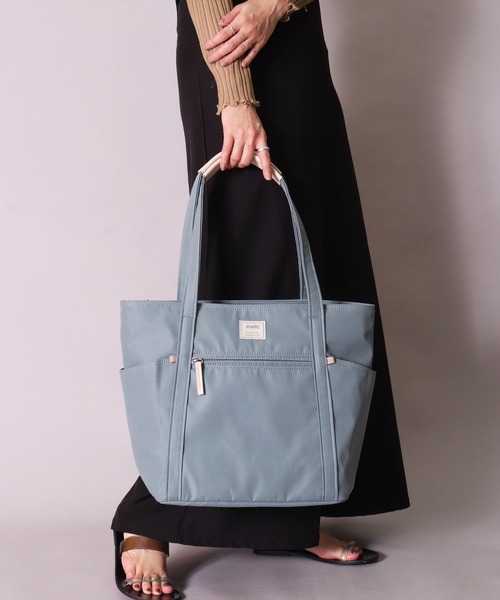anello(アネロ)の「(LF)【anello】6ポケット motte トートバッグ(トートバッグ・レディース・ブルーグレー/スモークピンク/グレー/ブラック・ONE SIZE)」の14枚目の写真