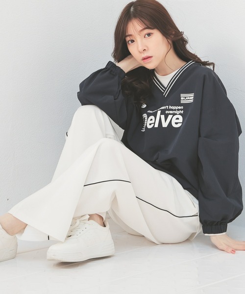 Honeys（ハニーズ）の「トラックパンツ（スウェットパンツ・レディース・杢グレー/ブラック/アイボリー・SS/S/M/L）」の4枚目の写真