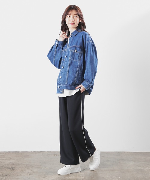 Honeys（ハニーズ）の「トラックパンツ（スウェットパンツ・レディース・杢グレー/ブラック/アイボリー・SS/S/M/L）」の9枚目の写真