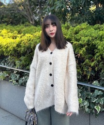 シャギーカーディガン