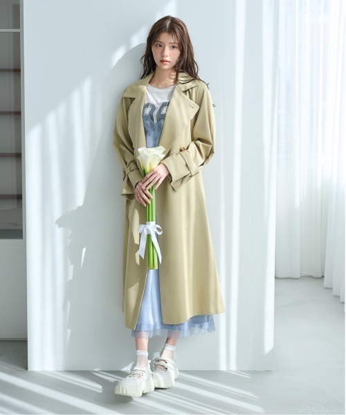mysty woman(ミスティウーマン)の「ナンバーロゴシアーロンT 322317(Tシャツ/カットソー・レディース・オフホワイト/ライトブルー/ブラック・FREE)」の4枚目の写真