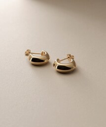 ココシュニック K18 ミラーカットビーズ フープピアス K18ミラーカットビーズ フープピアス（小）（ピアス