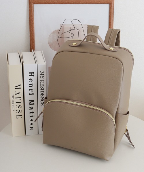 Legato Largo（レガートラルゴ）の「Legato Largo たすかるっかばんリュック（バックパック/リュック・レディース・アイボリー/グレイッシュベージュ/ライトグレー/ブラック/モカ・FREE）」の5枚目の写真