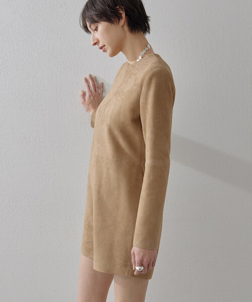 Whim Gazette（ウィムガゼット）の「スエードミニオールインワン（つなぎ/オールインワン・レディース・キャメル・FREE）」の7枚目の写真