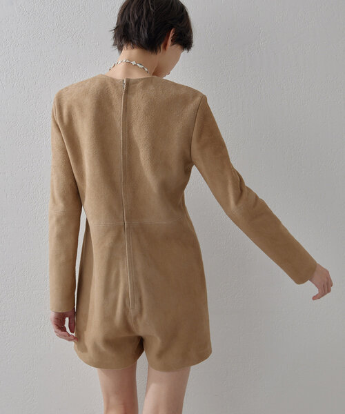 Whim Gazette（ウィムガゼット）の「スエードミニオールインワン（つなぎ/オールインワン・レディース・キャメル・FREE）」の9枚目の写真