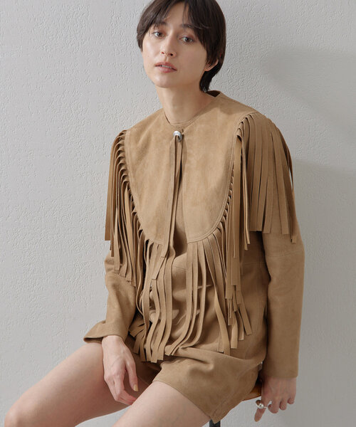 Whim Gazette（ウィムガゼット）の「スエードミニオールインワン（つなぎ/オールインワン・レディース・キャメル・FREE）」の11枚目の写真