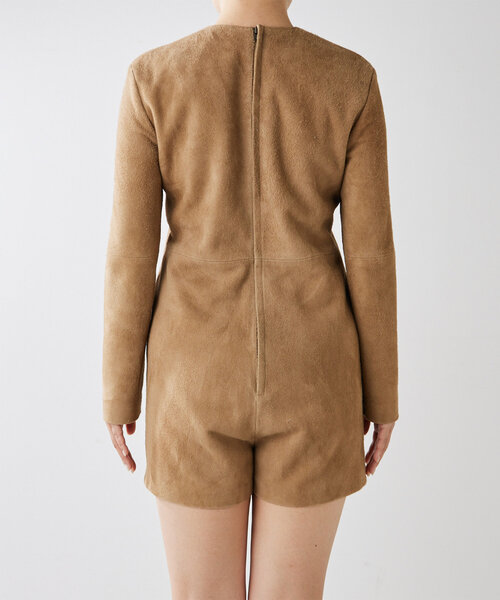 Whim Gazette（ウィムガゼット）の「スエードミニオールインワン（つなぎ/オールインワン・レディース・キャメル・FREE）」の16枚目の写真