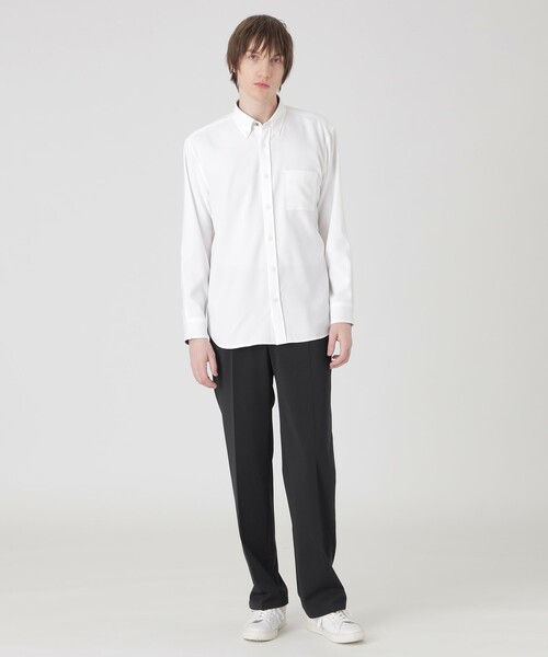 BLACK LABEL CRESTBRIDGE（ブラックレーベル・クレストブリッジ）の「スマートテックオックスボタンダウンシャツ（シャツ/ブラウス・メンズ・ネイビー/ブラック/オフホワイト・M/L/S/XL）」の4枚目の写真