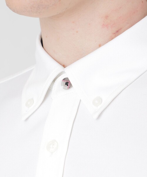 BLACK LABEL CRESTBRIDGE（ブラックレーベル・クレストブリッジ）の「スマートテックオックスボタンダウンシャツ（シャツ/ブラウス・メンズ・ネイビー/ブラック/オフホワイト・M/L/S/XL）」の7枚目の写真