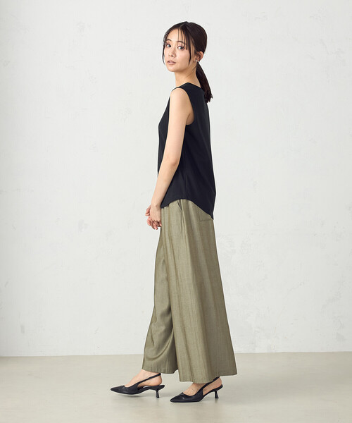 COMME CA ISM(コムサイズム)の「ベーシックタンクトップ(タンクトップ・レディース・ブラック/ホワイト・MEDIUM/LARGE)」の6枚目の写真