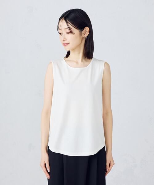 COMME CA ISM(コムサイズム)の「ベーシックタンクトップ(タンクトップ・レディース・ブラック/ホワイト・MEDIUM/LARGE)」の8枚目の写真