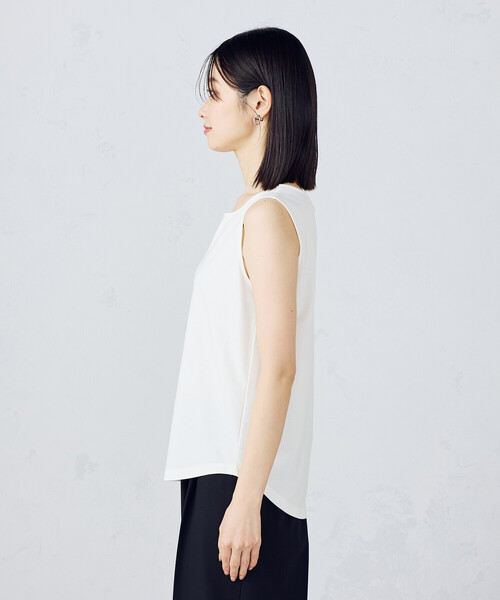 COMME CA ISM(コムサイズム)の「ベーシックタンクトップ(タンクトップ・レディース・ブラック/ホワイト・MEDIUM/LARGE)」の9枚目の写真