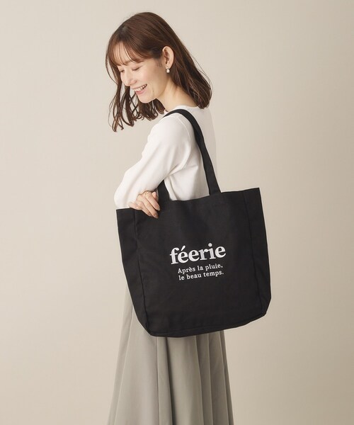 ITS'DEMO（イッツデモ）の「【A4対応／推し活】カラーキャンバス刺繍トート（トートバッグ・レディース・ピンク系/パープル系4/ブラック/アイボリー/ブルー・00）」の8枚目の写真