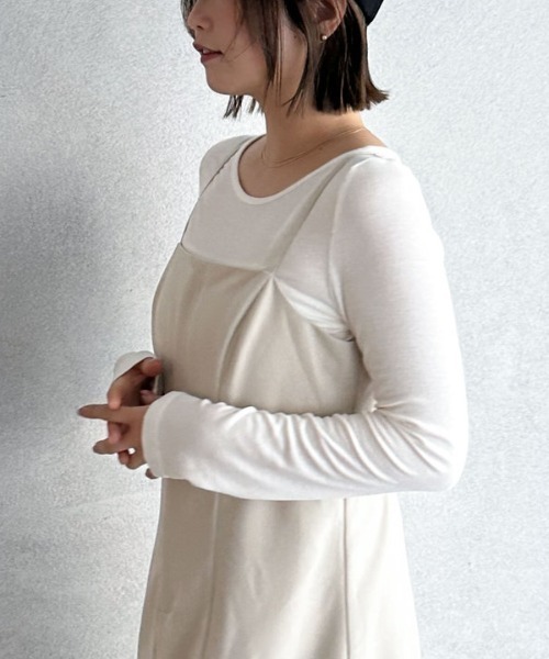 archives（アルシーヴ）の「ベルトマーメイドキャミワンピース（ワンピース・レディース・グレー/アイボリー/ブラック・MEDIUM）」の5枚目の写真