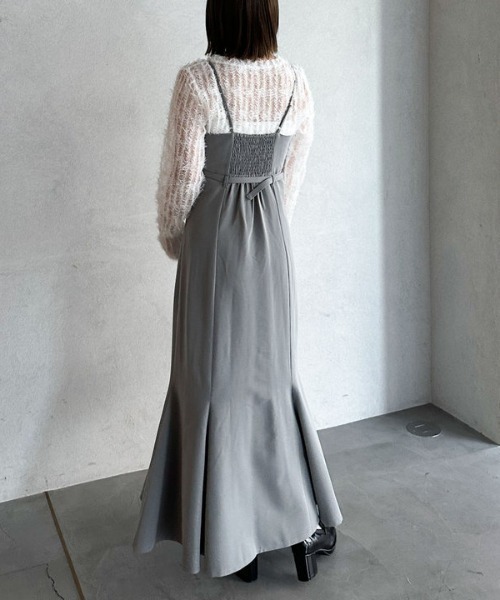 archives（アルシーヴ）の「ベルトマーメイドキャミワンピース（ワンピース・レディース・グレー/アイボリー/ブラック・MEDIUM）」の17枚目の写真