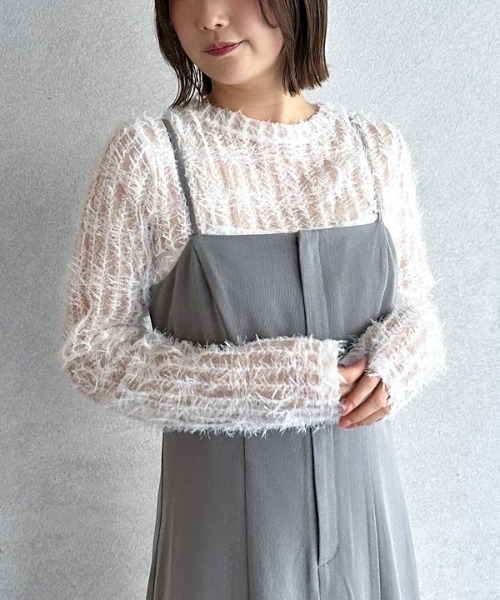 archives（アルシーヴ）の「ベルトマーメイドキャミワンピース（ワンピース・レディース・グレー/アイボリー/ブラック・MEDIUM）」の19枚目の写真