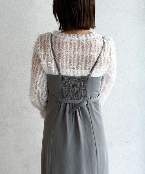 archives（アルシーヴ）の「ベルトマーメイドキャミワンピース（ワンピース・レディース・グレー/アイボリー/ブラック・MEDIUM）」の22枚目の写真