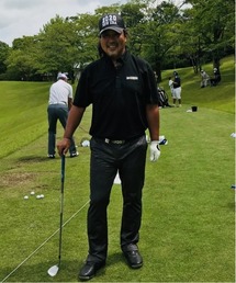 COMON GOLF（コモンゴルフ）の「キングサイズ 迷彩柄 ウエストゴム スリット入り ストレッチゴルフパンツ（ゴルフグッズ）」