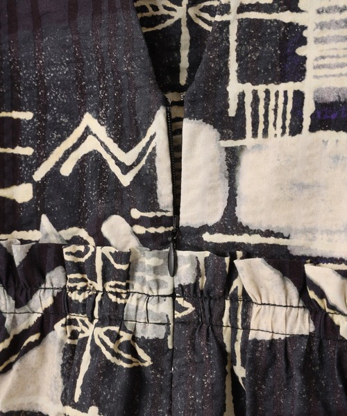 ROSE BUD（ローズバッド）の「(CREOLME)PRINT COMBINAISON（つなぎ/オールインワン・レディース・ブラウン/ネイビー・ONE SIZE）」の18枚目の写真