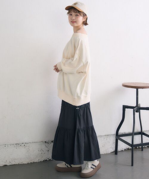 RETRO GIRL(レトロガール)の「ワンショルトレーナー(Tシャツ/カットソー・レディース・ピンク/ナチュラル/チャコールグレー・FREE)」の5枚目の写真