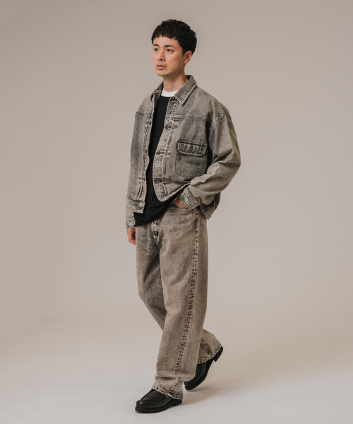 エディフィス（EDIFICE）/Lee for BOUCLE 別注 カウボーイバギーパンツ フェード セール】Lee for BOUCLE 別注 カウボーイバギーパンツ フェード