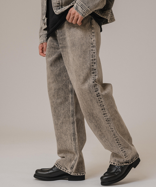 Lee(リー)の「Lee for BOUCLE 別注 カウボーイバギーパンツ フェード(デニムパンツ・メンズ・サックスブルー/ブラック系その他・36/34/32/30/38)」の12枚目の写真