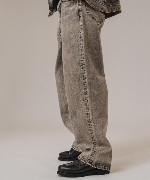 Lee(リー)の「Lee for BOUCLE 別注 カウボーイバギーパンツ フェード(デニムパンツ・メンズ・サックスブルー/ブラック系その他・36/34/32/30/38)」の13枚目の写真