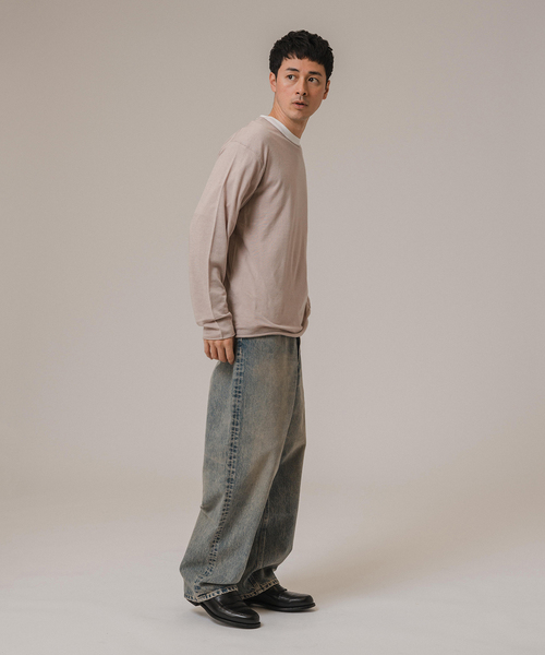 Lee(リー)の「Lee for BOUCLE 別注 カウボーイバギーパンツ フェード(デニムパンツ・メンズ・サックスブルー/ブラック系その他・36/34/32/30/38)」の16枚目の写真