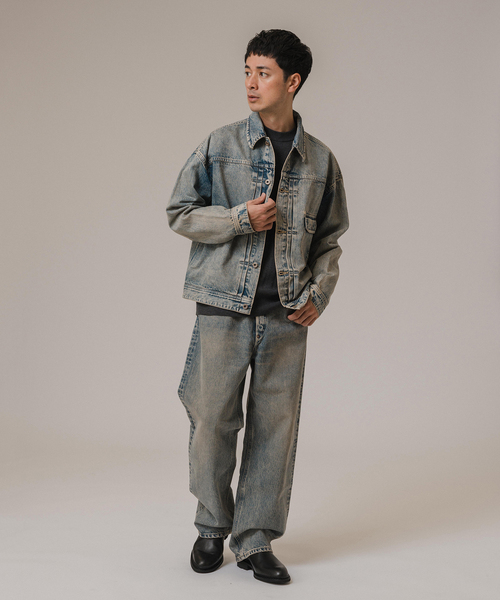 Lee(リー)の「Lee for BOUCLE 別注 カウボーイバギーパンツ フェード(デニムパンツ・メンズ・サックスブルー/ブラック系その他・36/34/32/30/38)」の17枚目の写真