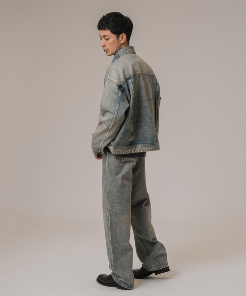 Lee(リー)の「Lee for BOUCLE 別注 カウボーイバギーパンツ フェード(デニムパンツ・メンズ・サックスブルー/ブラック系その他・36/34/32/30/38)」の19枚目の写真