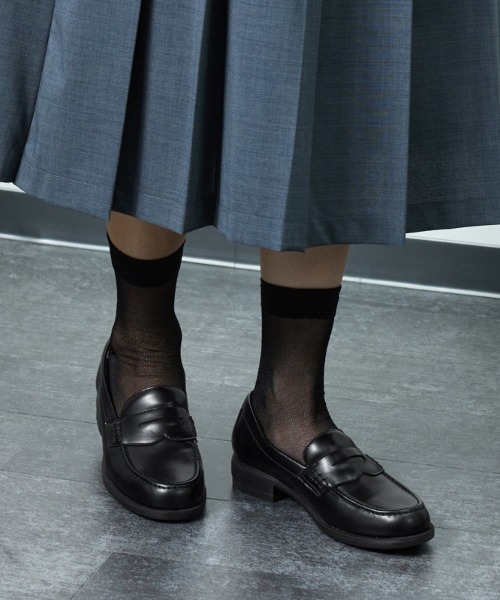 晴雨兼用の母趾にやさしいやわらかローファー「生活防水タイプ」