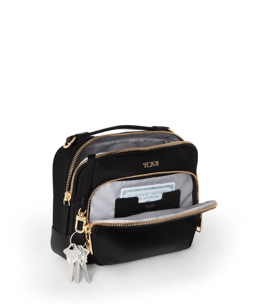 TUMI(トゥミ)の「VOYAGEUR 「テガン」クロスボディ(ショルダーバッグ・レディース・ブラック×グレー/ブラック×ゴールド/ブラウン系その他・FREE)」の9枚目の写真