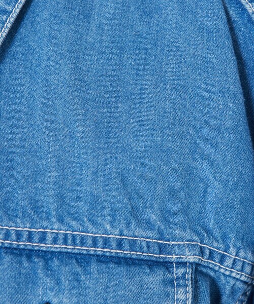 qualite（カリテ）の「【大人のデニムJK】コットンリネンデニムショートジャケット/春服/デニムジャケット/セットアップ（デニムジャケット・レディース・ブルー・フリー）」の21枚目の写真