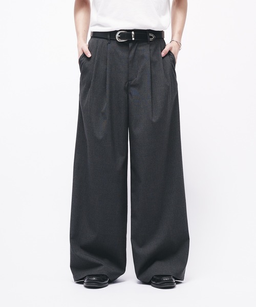 ASSORTED 2 TUCK WIDE SLACKS / アソート2タックワイド