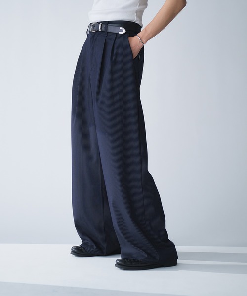 ASSORTED 2 TUCK WIDE SLACKS / アソート2タックワイド