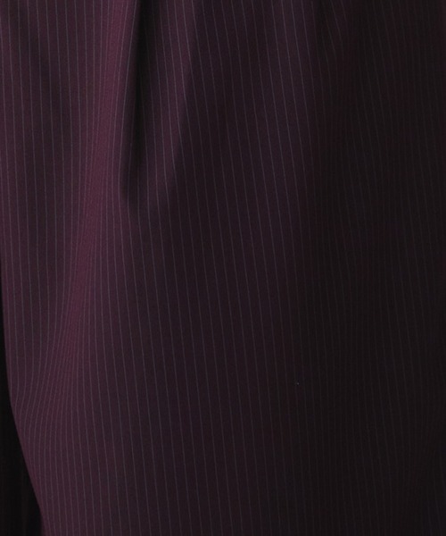 Adoon plain(アドーンプレーン)の「ASSORTED 2 TUCK WIDE SLACKS / アソート2タックワイドスラックス (ストライプ、無地、チェック)(スラックス・メンズ・グレー/ブラック系/チャコールグレー/ブラック/ボルドー/ネイビー/ライトグレー/ライトブラック・LARGE/SMALL/MEDIUM)」の16枚目の写真