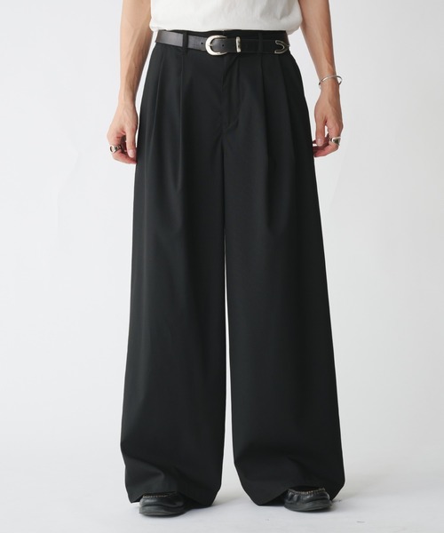 ASSORTED 2 TUCK WIDE SLACKS / アソート2タックワイド