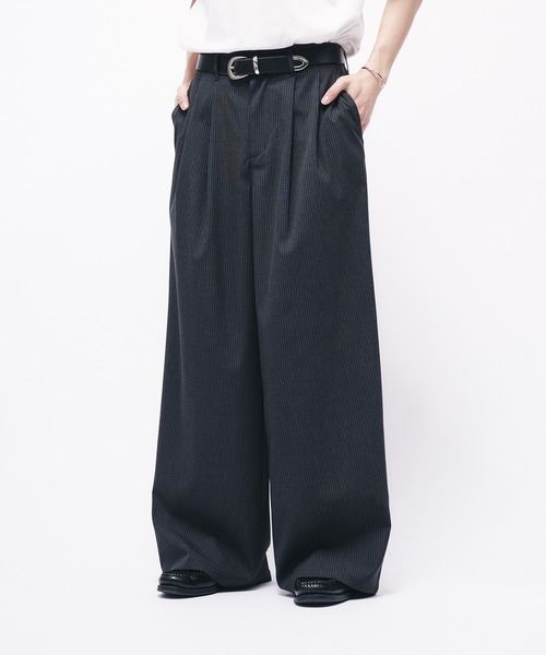 ASSORTED 2 TUCK WIDE SLACKS / アソート2タックワイド