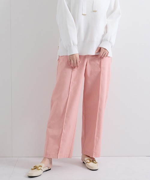 ketty(ケティ)の「デニムライクカラーツイルパンツ≪手洗い可能≫(その他パンツ・レディース・ライトグレー/チャコールグレー/ピンク・M)」の3枚目の写真