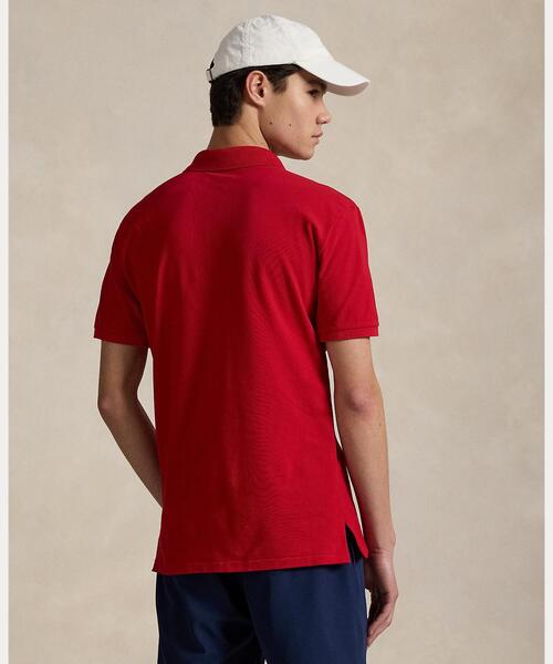POLO RALPH LAUREN(ポロ ラルフ ローレン)の「テーラード フィット パフォーマンス メッシュ ポロシャツ(ポロシャツ・メンズ・レッド・S/M/L/XS/XL)」の5枚目の写真